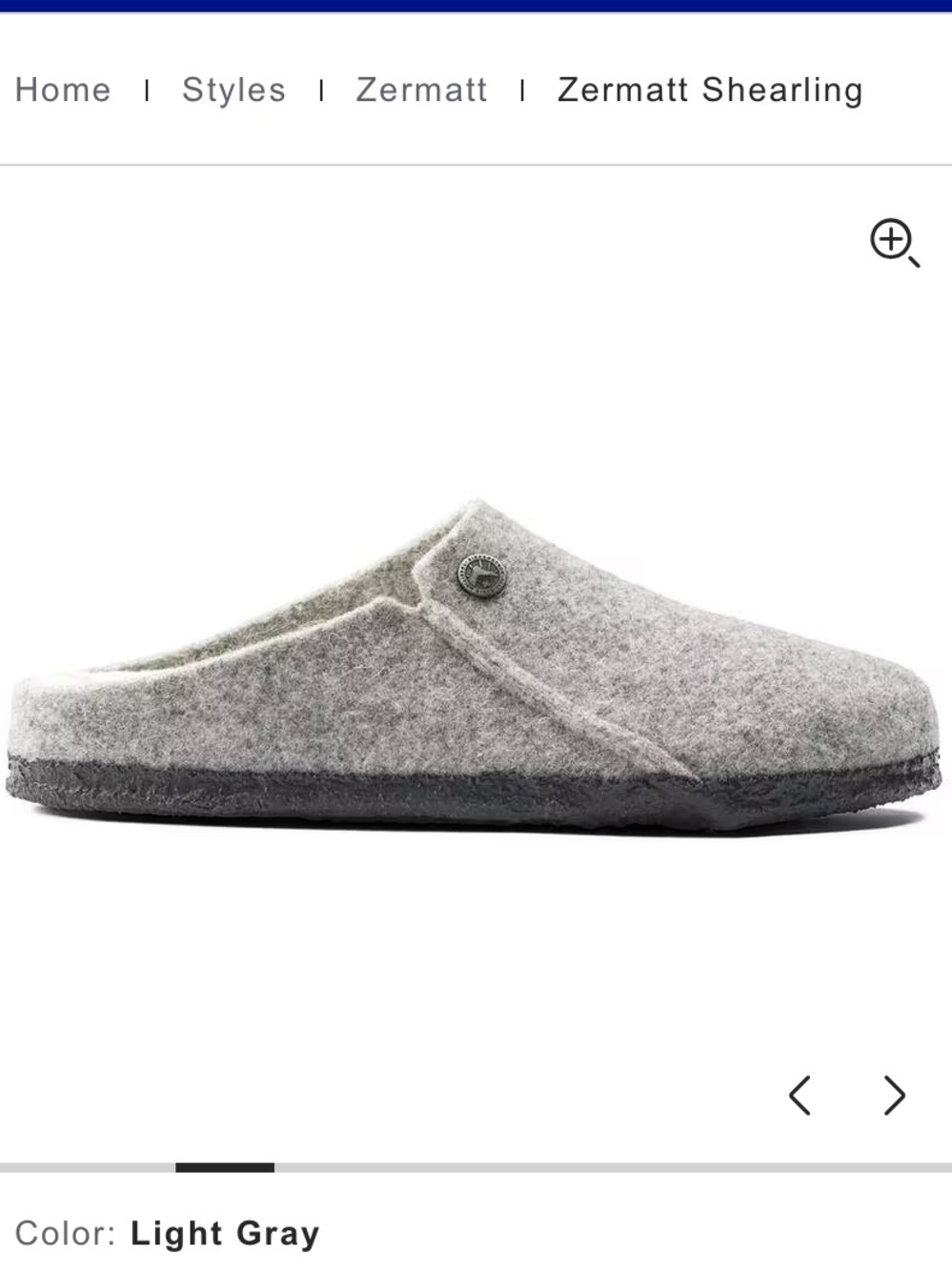 {Birkenstock} Zermatt Shearling Felt Clog - Picture 3 of 14